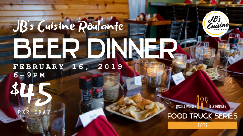 JB's Beer Dinner_FB event | Castle Danger Brewing